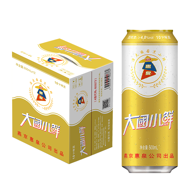 500mL10&#176;P惠泉大国小鲜易（12听装）